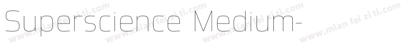 Superscience Medium字体转换